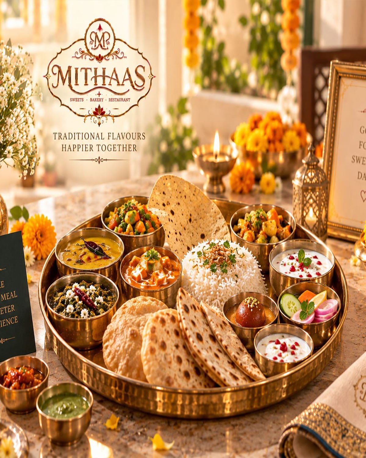 The dining room at Mithaas