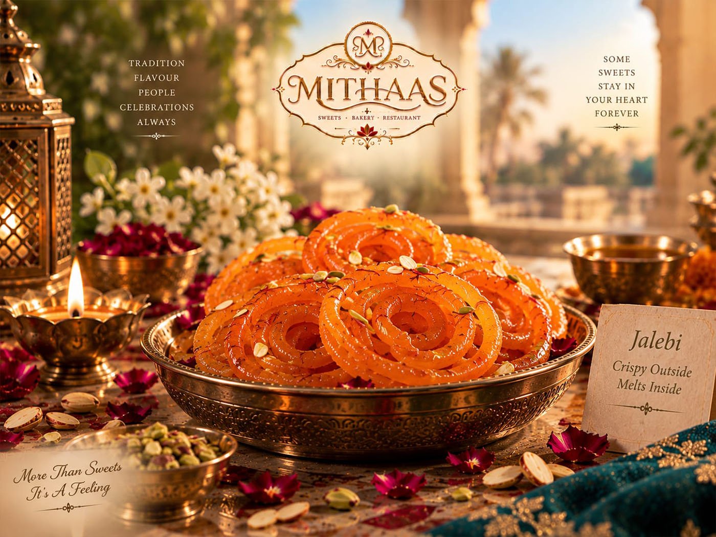 Jalebi, fried to order