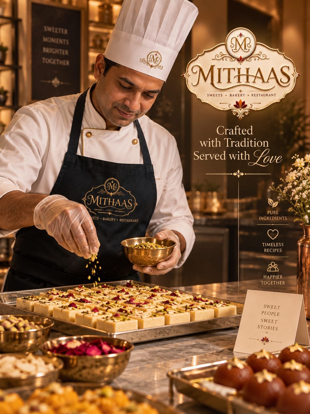 The kitchen at Mithaas